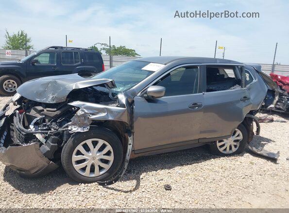 KNMAT2MT3HP536763 2017 NISSAN ROGUE Gray წინა ხედი