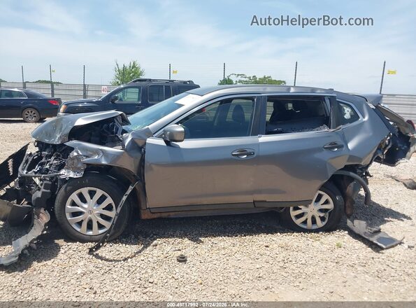 KNMAT2MT3HP536763 2017 NISSAN ROGUE Gray უკანა სალონის ხედი