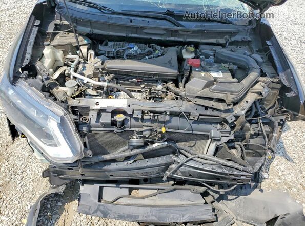 KNMAT2MT3HP556172 2017 NISSAN ROGUE Black Vista del compartimento del motor