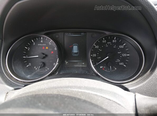 KNMAT2MT3HP570248 2017 NISSAN ROGUE Серый Вид задних сидений