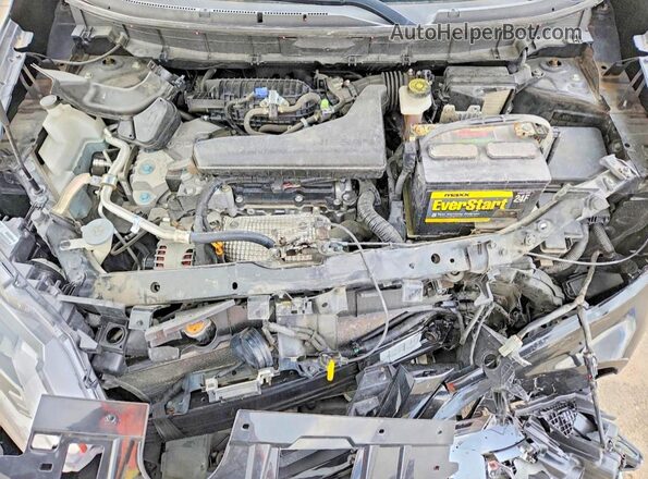 KNMAT2MT3HP616192 2017 NISSAN ROGUE Black Вид задньої частини салону