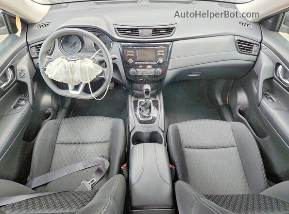 KNMAT2MT3HP616192 2017 NISSAN ROGUE Black Вид панелі приладів