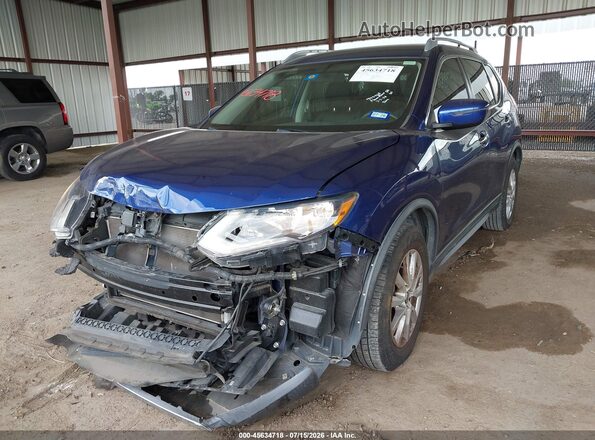 KNMAT2MT3JP538891 2018 NISSAN ROGUE Blue Vista tres cuartos delantera izquierda