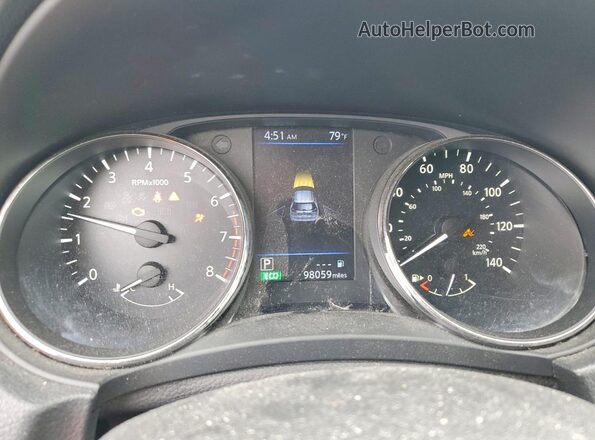 KNMAT2MT3KP505326 2019 NISSAN ROGUE Black Вид щитка приладів