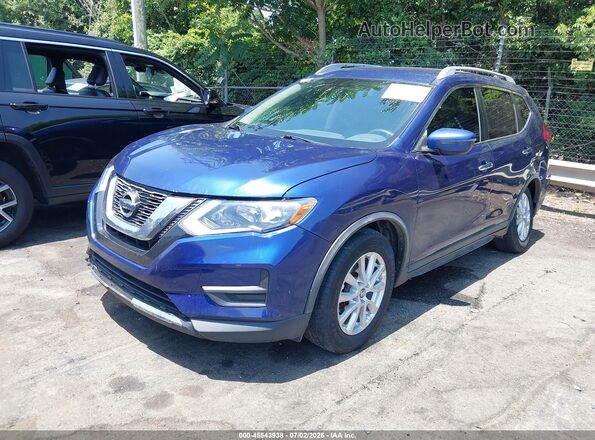 KNMAT2MT3KP519775 2019 NISSAN ROGUE Blue Առջևի ձախ երեք քառորդ տեսարան