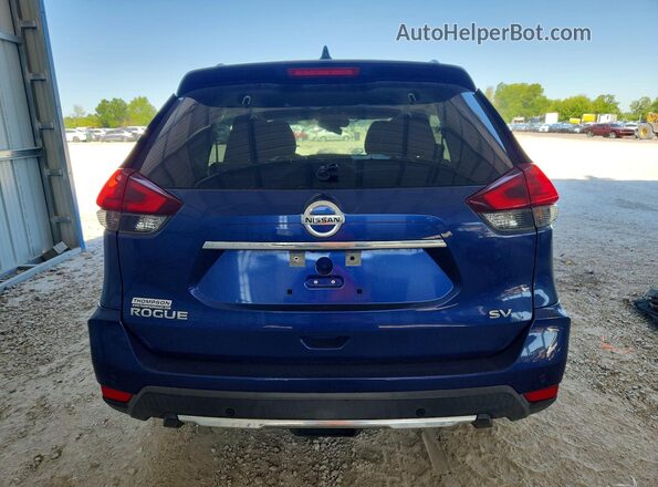 KNMAT2MT3KP557930 2019 NISSAN ROGUE Blue უკანა ხედი