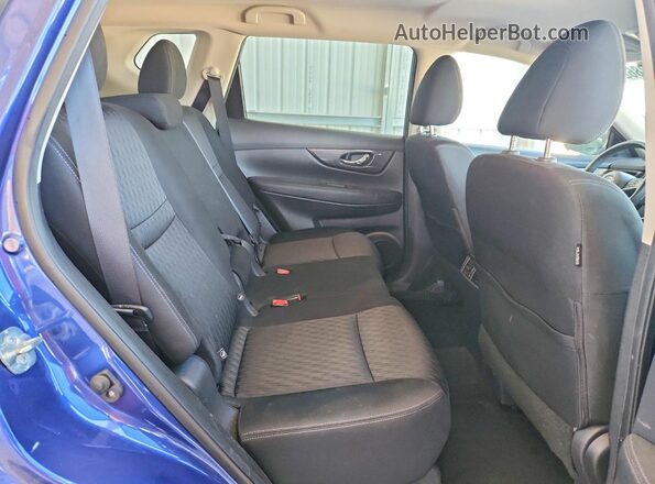 KNMAT2MT3KP557930 2019 NISSAN ROGUE Blue უკანა სალონის ხედი