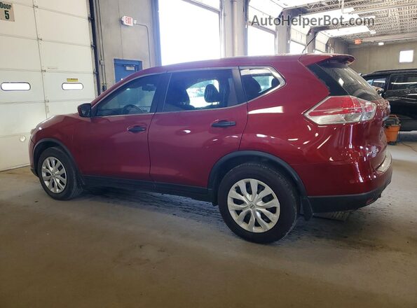 KNMAT2MT4GP602414 2016 NISSAN ROGUE Red Задня ліва чверть