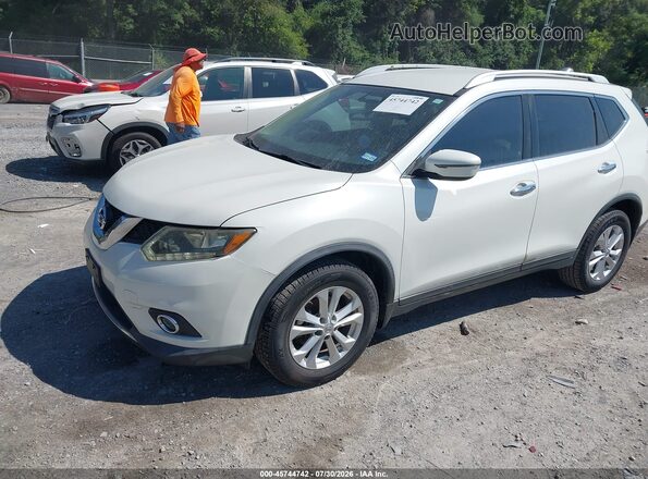 KNMAT2MT4GP630150 2016 NISSAN ROGUE White Vista tres cuartos delantera izquierda