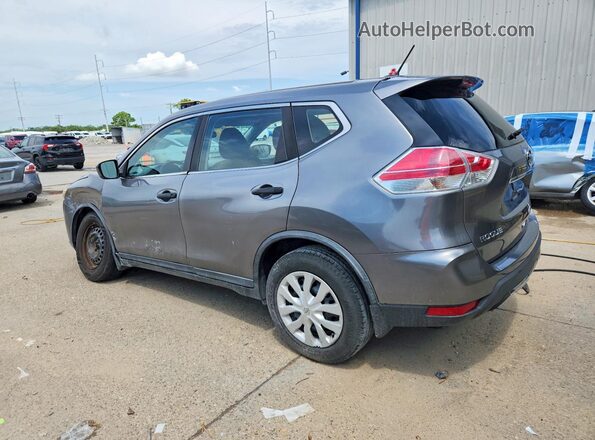 KNMAT2MT4GP644257 2016 NISSAN ROGUE Серый Задняя левая четверть