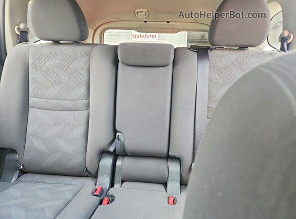 KNMAT2MT4GP644257 2016 NISSAN ROGUE Серый Вид задних сидений