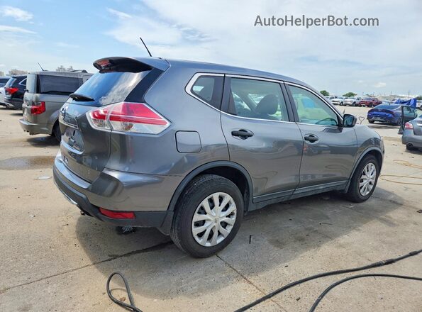 KNMAT2MT4GP644257 2016 NISSAN ROGUE Серый Задняя правая четверть