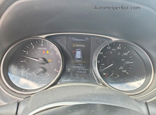 KNMAT2MT4GP644257 2016 NISSAN ROGUE Серый Вид щитка приборов