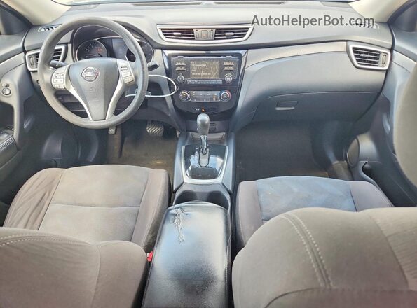 KNMAT2MT4GP644257 2016 NISSAN ROGUE Серый Вид панели приборов