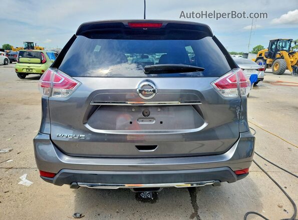KNMAT2MT4GP644257 2016 NISSAN ROGUE Серый Вид сзади