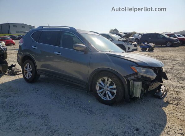 KNMAT2MT4GP658563 2016 NISSAN ROGUE Gray Przód prawy