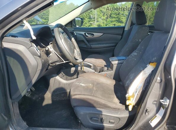 KNMAT2MT4GP658563 2016 NISSAN ROGUE Gray Widok wnętrza z przodu