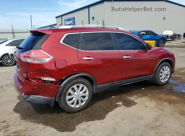 KNMAT2MT4GP658935 2016 NISSAN ROGUE Burgundy Rear right