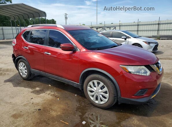 KNMAT2MT4GP658935 2016 NISSAN ROGUE Burgundy Front right