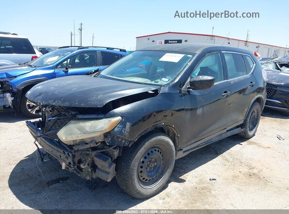 KNMAT2MT4GP699226 2016 NISSAN ROGUE Black Առջևի ձախ երեք քառորդ տեսարան
