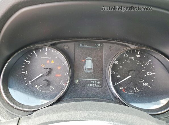 KNMAT2MT4HP539686 2017 NISSAN ROGUE Black Instrument cluster view
