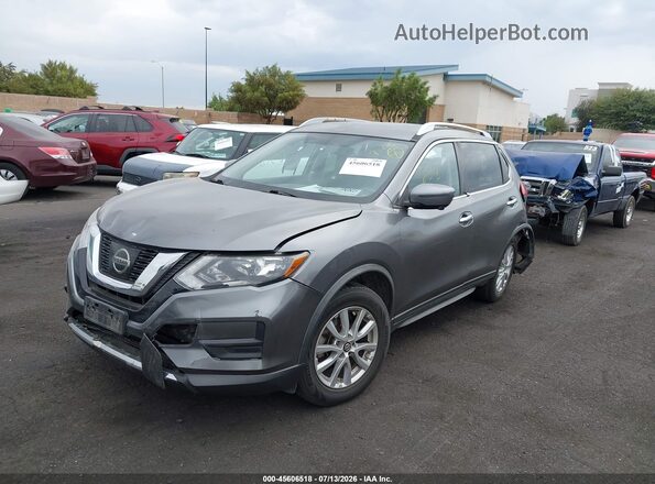 KNMAT2MT4HP611650 2017 NISSAN ROGUE Gray წინა მარცხენა ხედი სამი მეოთხედიდან