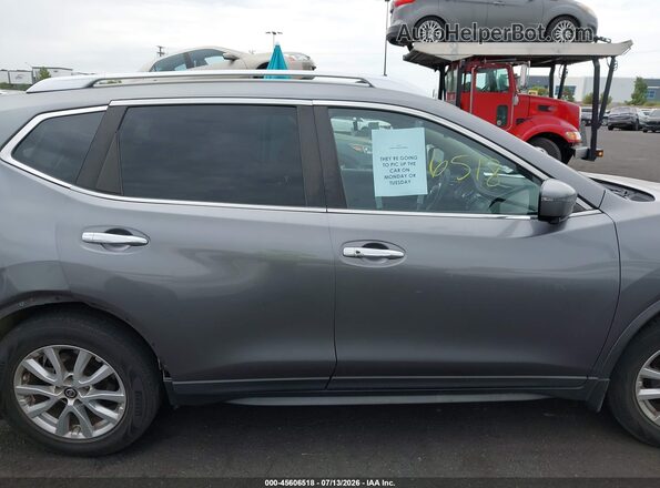 KNMAT2MT4HP611650 2017 NISSAN ROGUE Gray უკანა სალონის ხედი
