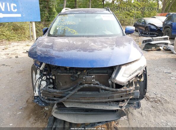 KNMAT2MT4JP538480 2018 NISSAN ROGUE Blue Սարքավորումների վահանակի տեսք