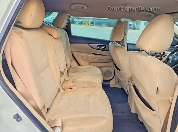 KNMAT2MT5GP593531 2016 NISSAN ROGUE Белый Вид задних сидений