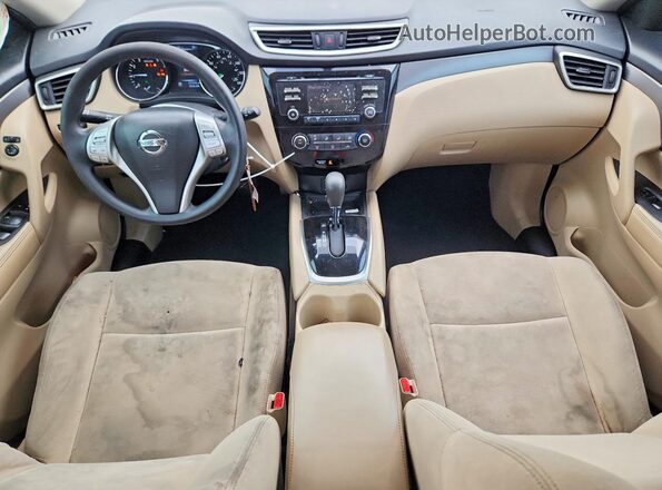 KNMAT2MT5GP593531 2016 NISSAN ROGUE Белый Вид панели приборов