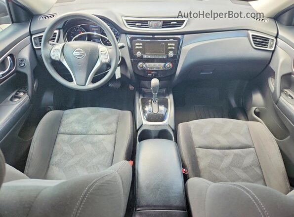 KNMAT2MT5GP653095 2016 NISSAN ROGUE Red წინა პანელის ხედი