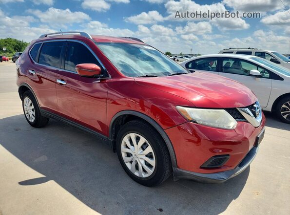 KNMAT2MT5GP653095 2016 NISSAN ROGUE Red წინა მარჯვენა