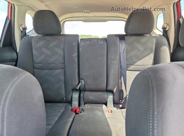 KNMAT2MT5GP653095 2016 NISSAN ROGUE Red უკანა სავარძლების ხედი