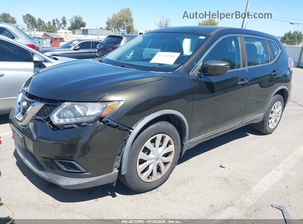 KNMAT2MT5GP672472 2016 NISSAN ROGUE Green Передня ліва чверть