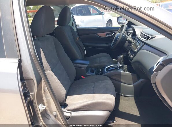 KNMAT2MT5GP697193 2016 NISSAN ROGUE Gray Widok wnętrza z przodu