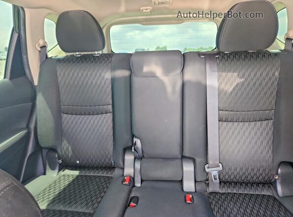 KNMAT2MT5HP523075 2017 NISSAN ROGUE Black Вид задніх сидінь