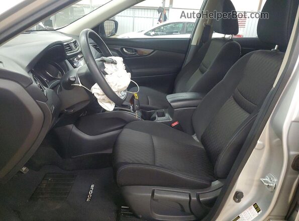 KNMAT2MT5HP537638 2017 NISSAN ROGUE Silver წინა სალონის ხედი