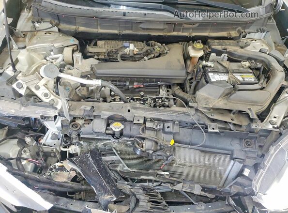 KNMAT2MT5HP537638 2017 NISSAN ROGUE Silver ძრავის განყოფილების ხედი