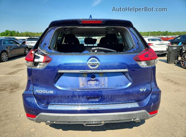 KNMAT2MT5HP605632 2017 NISSAN ROGUE Blue Front view