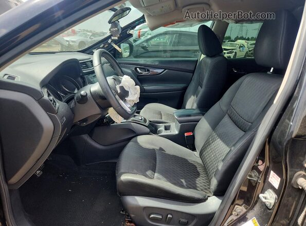 KNMAT2MT5JP516455 2018 NISSAN ROGUE Black Widok wnętrza z przodu