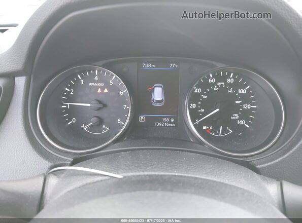 KNMAT2MT5JP521011 2018 NISSAN ROGUE White Հետևի նստատեղերի տեսք