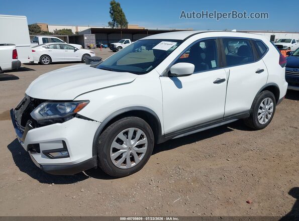 KNMAT2MT5JP539153 2018 NISSAN ROGUE White Առջևի ձախ երեք քառորդ տեսարան