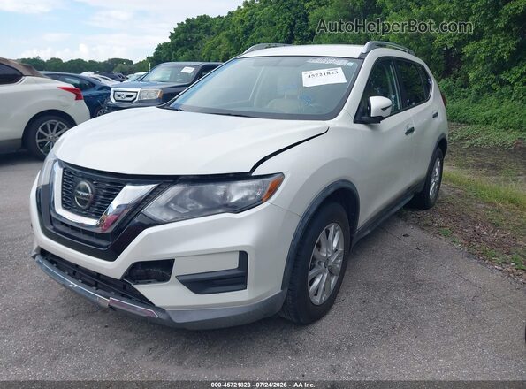 KNMAT2MT5JP603112 2018 NISSAN ROGUE White წინა მარცხენა ხედი სამი მეოთხედიდან