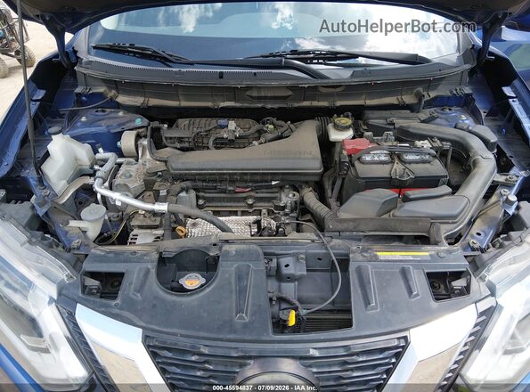 KNMAT2MT5JP616197 2018 NISSAN ROGUE Blue უკანა ხედი