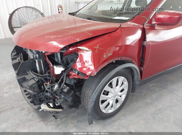 KNMAT2MT6GP613978 2016 NISSAN ROGUE Красный Вид спереди