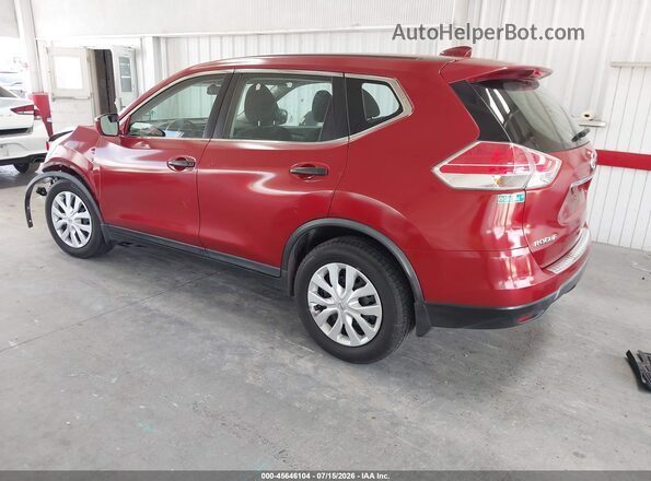 KNMAT2MT6GP613978 2016 NISSAN ROGUE Красный Задняя левая четверть
