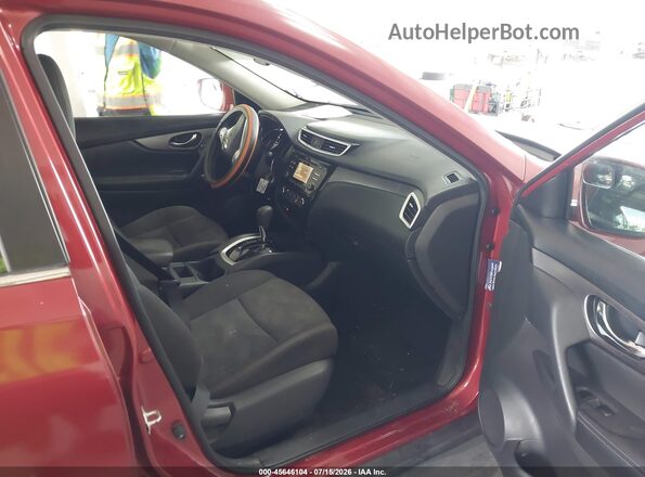 KNMAT2MT6GP613978 2016 NISSAN ROGUE Красный Вид салона спереди