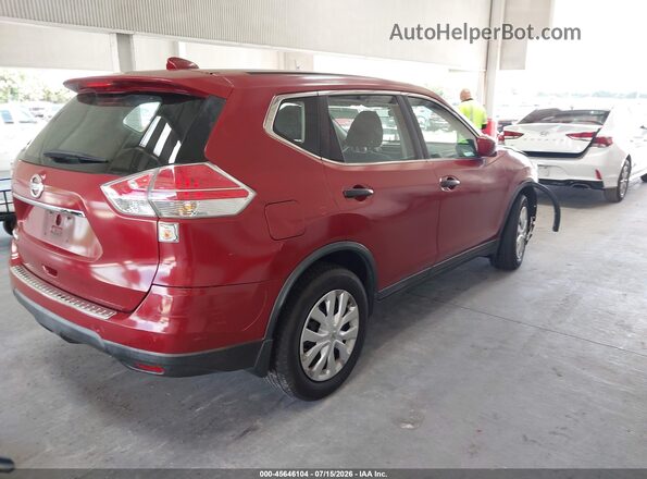 KNMAT2MT6GP613978 2016 NISSAN ROGUE Красный Задняя правая четверть