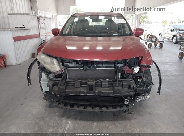 KNMAT2MT6GP613978 2016 NISSAN ROGUE Красный Вид задней части салона