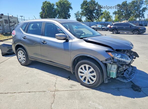 KNMAT2MT6GP622891 2016 NISSAN ROGUE Gray Передня права чверть